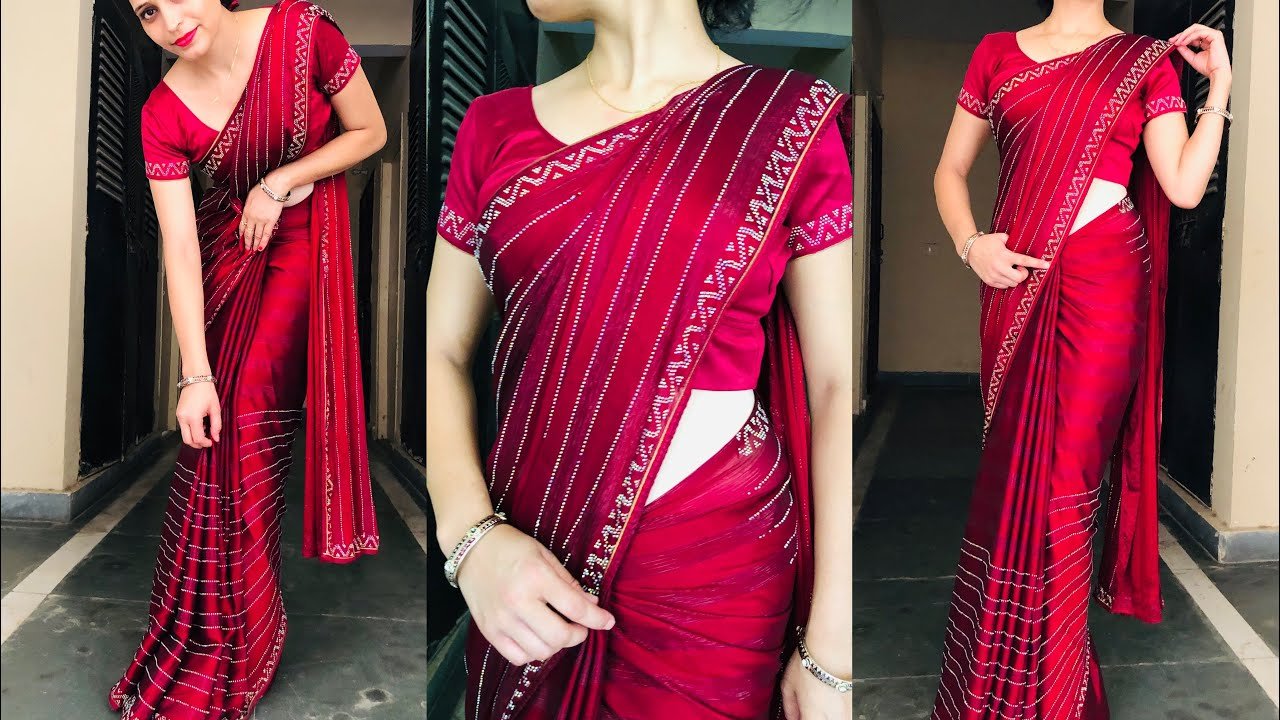 saree daping new style